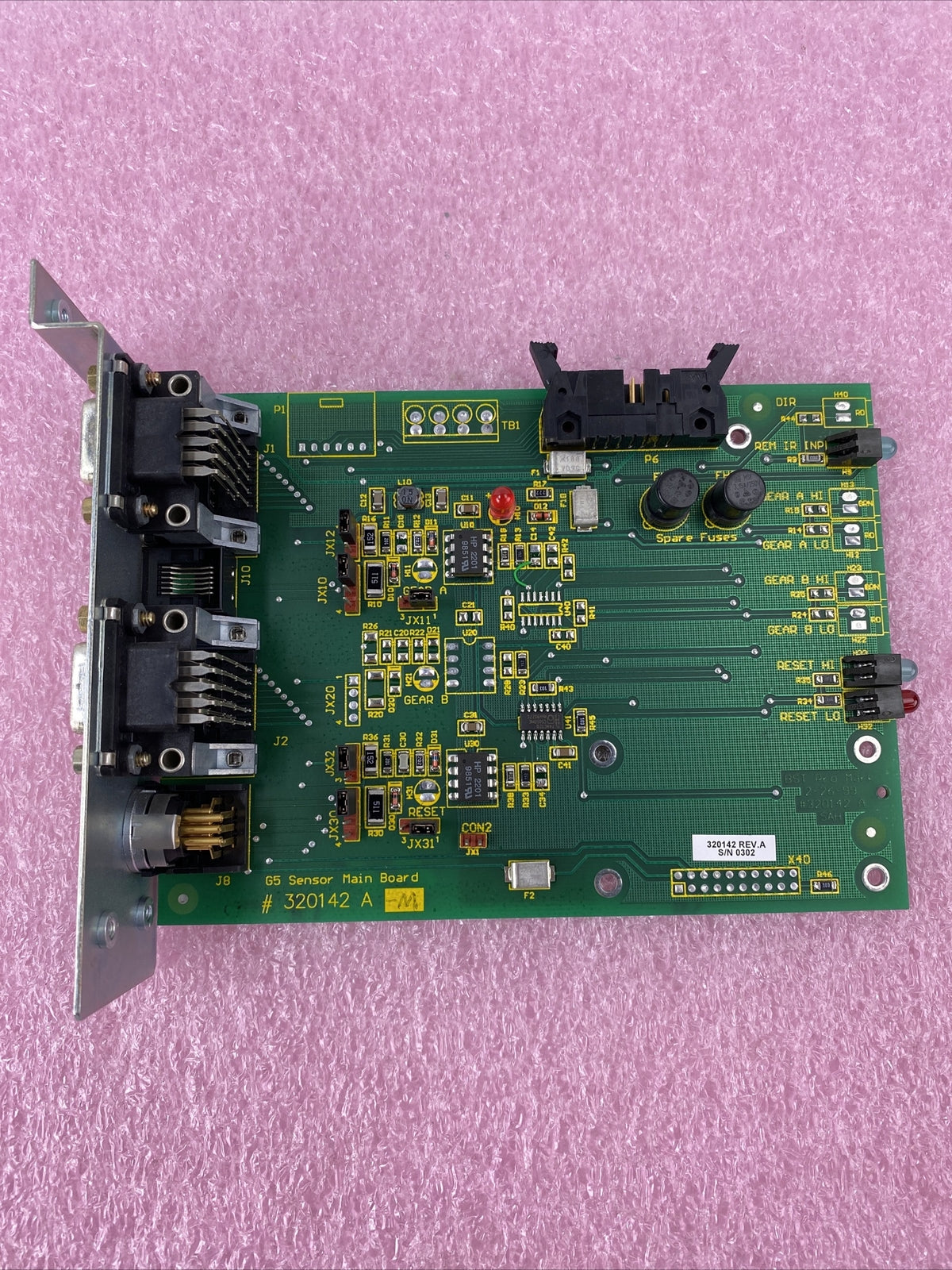 BTS Pro Mark 320142 Rev A G5 Sensor Main Board