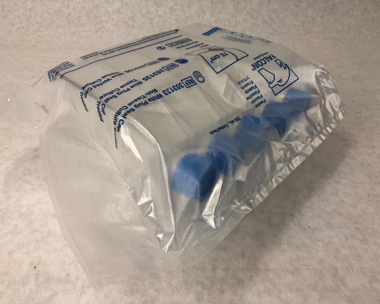 Falcon 353136 250ML Flask Canted Neck BLue Vented Cap Sterile Lot of 10