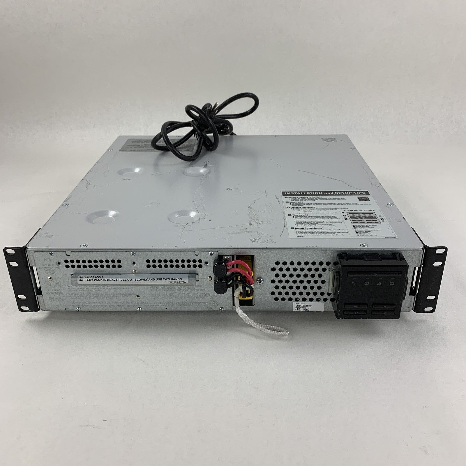 APC SmartUPS SMT1500RM2U 2U Rack Mount w/ Network  Card No Battery No Faceplate
