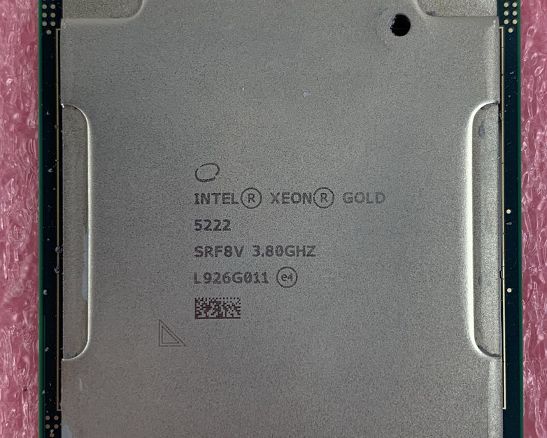 Intel Xeon Gold 5222 4-Core 3.80 GHz 16.5MB LGA3647 Processor SRF8V Tested