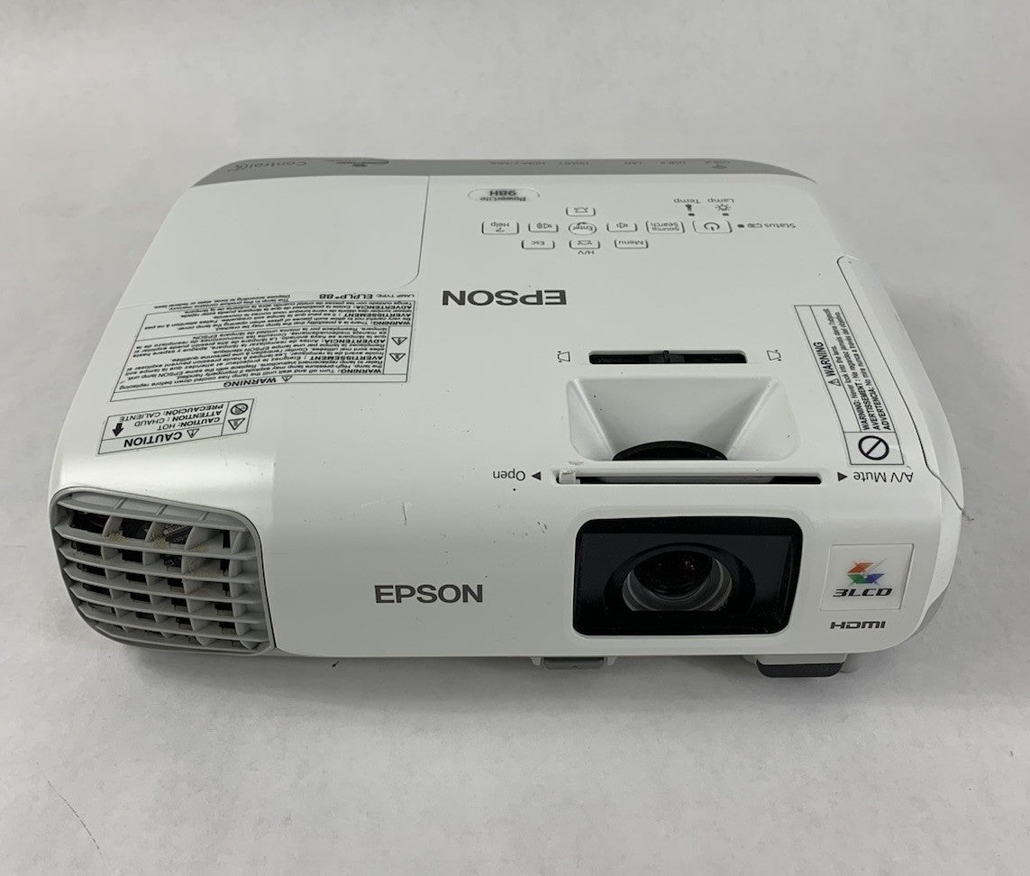 Epson PowerLite 98H H687A LCD Lamp Projector 3399 Lamp Hours - No Remote1