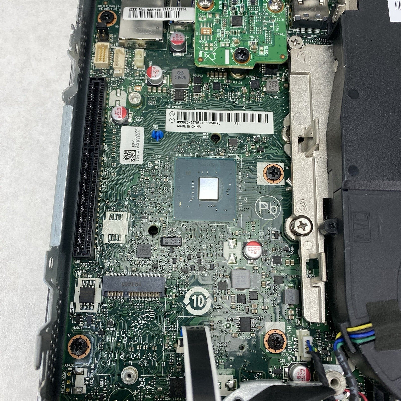 Lenovo ThinkCentre M720Q Micro Intel i5-8500T 2.10 GHz 8 GB RAM No HDD/OS/AC12
