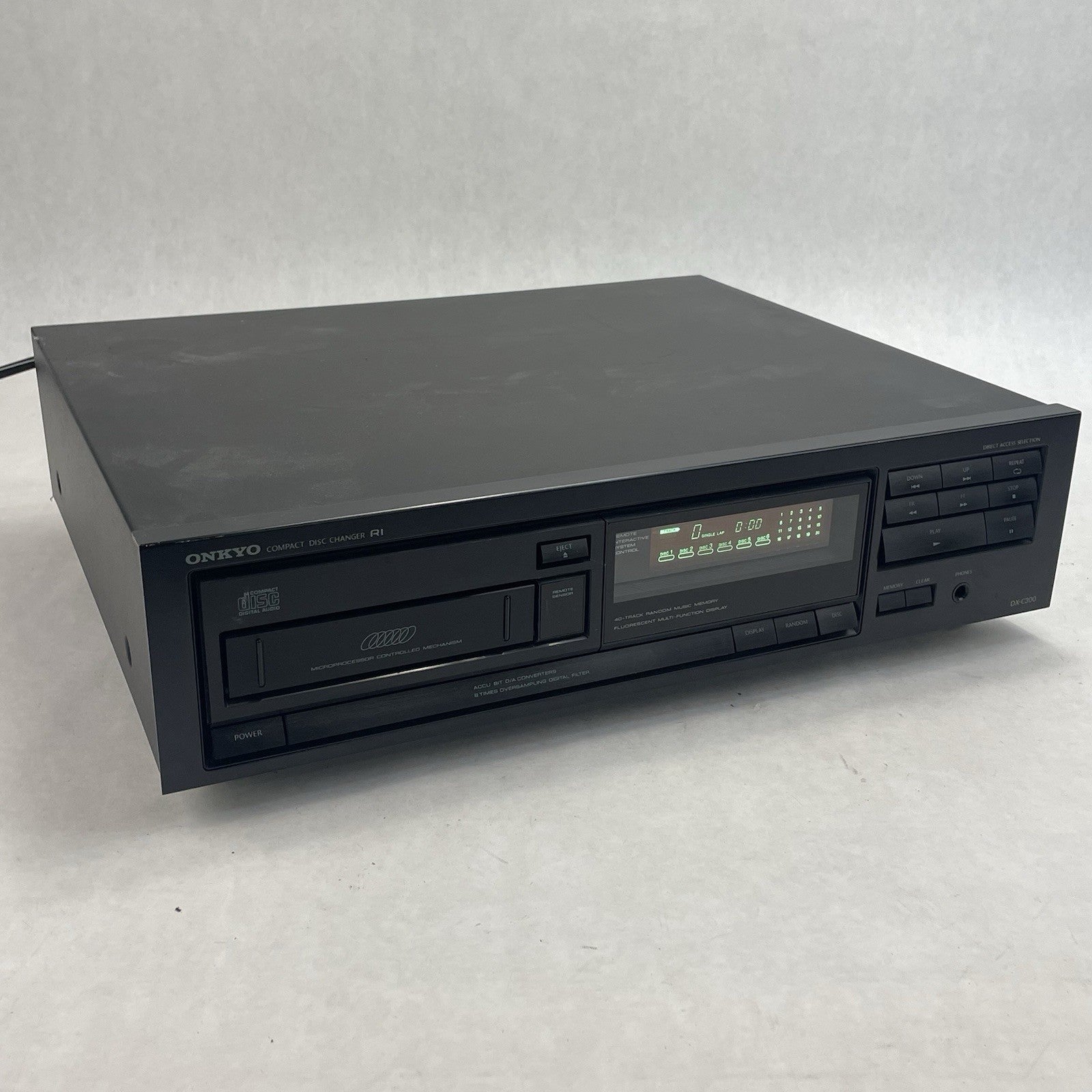 Onkyo DX-C300 CD 6 Multi Compact Disc Changer No Magazine Power Tested0