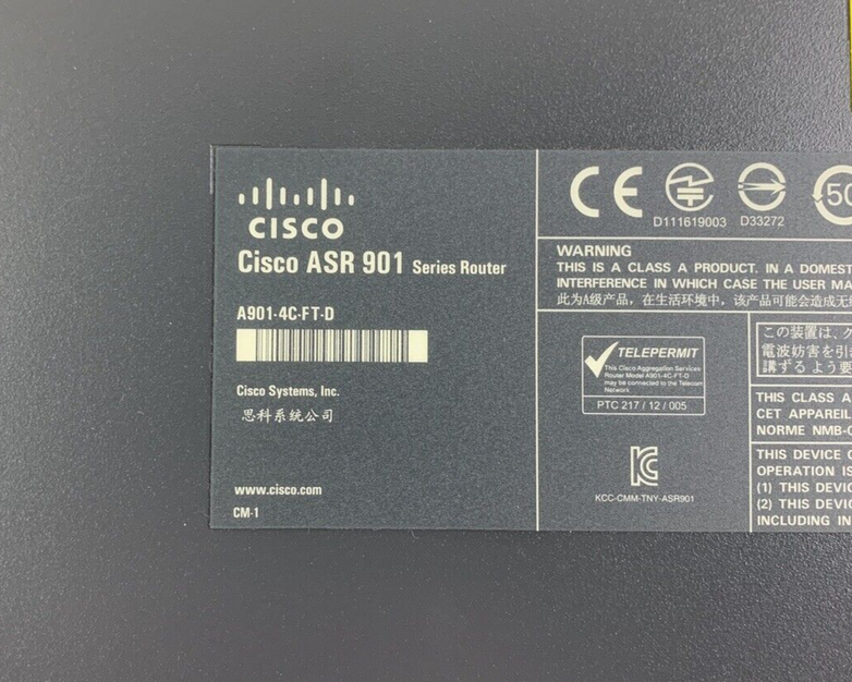 Cisco A901-4C-F-D 8-Port Ethernet Services ASR 901 Series Router Box Opened