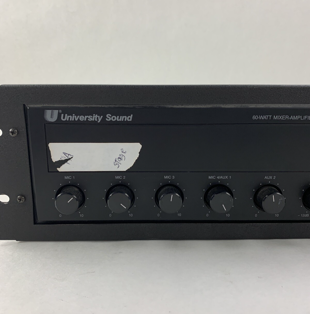 University Sound  MA605B  60-Watt Mixer-Amplifier Tested