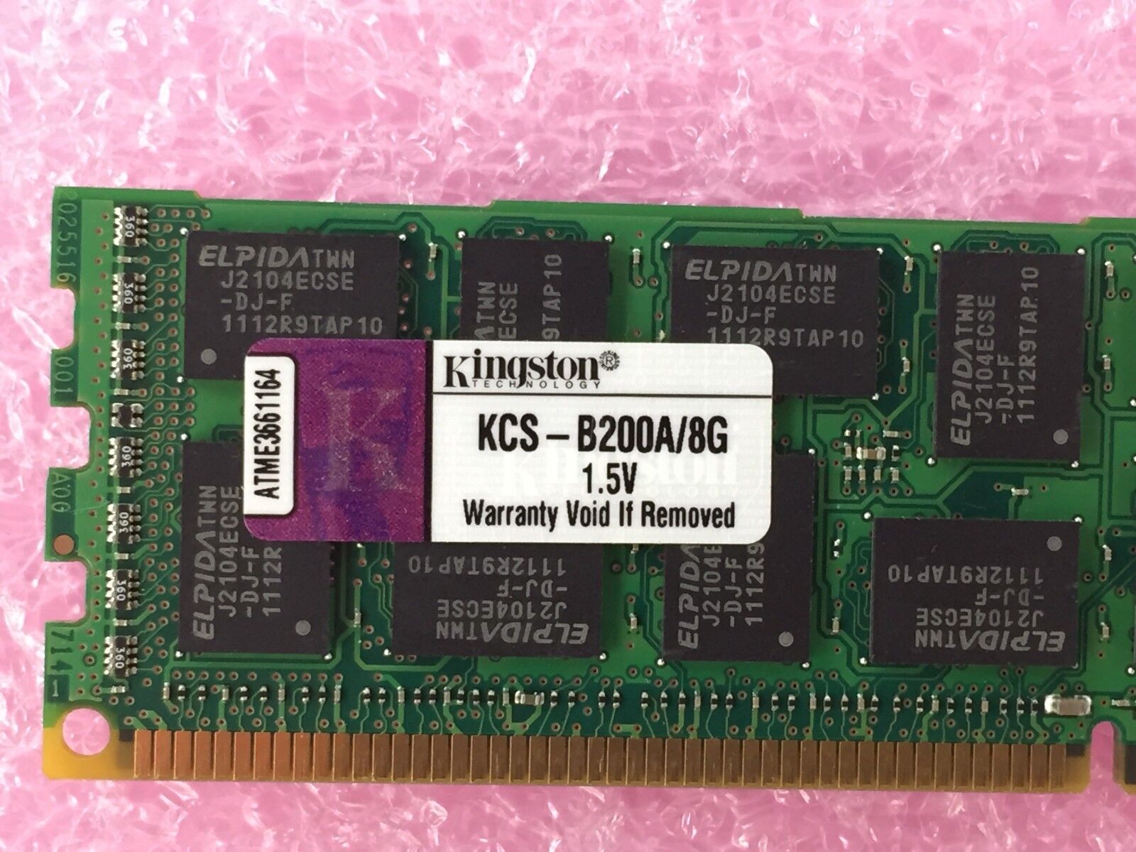Kingston 8GB 240-Pin DDR3 SDRAM DDR3 1333 (PC3 10600) KCS-B200A/8G