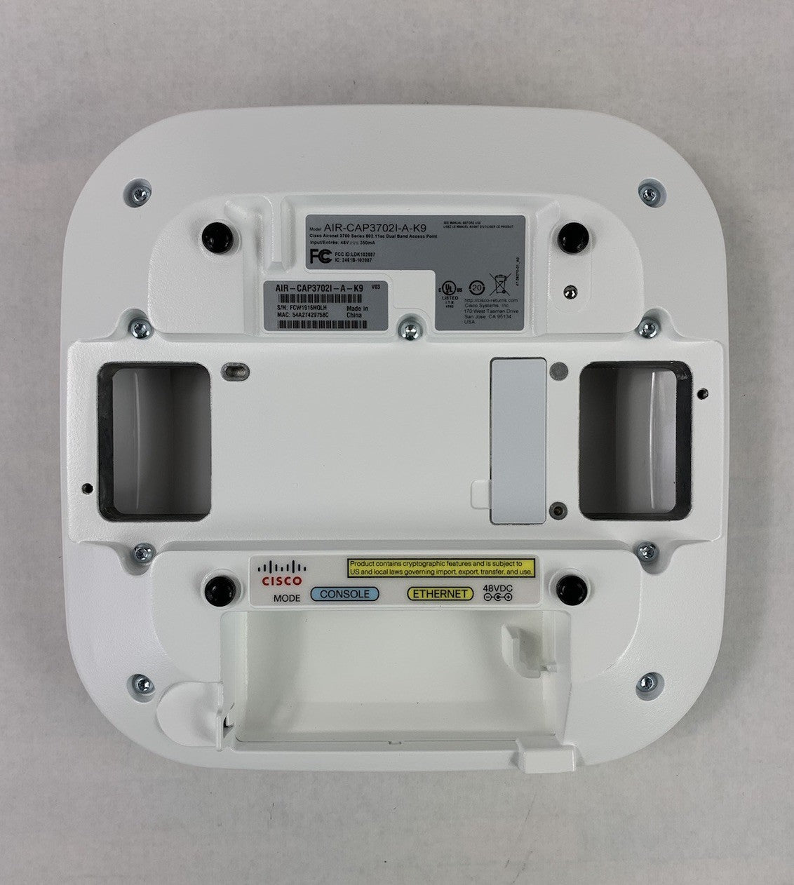 Cisco AIR-CAP3702I-A-K9 Wireless Access Point