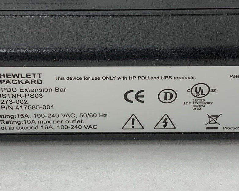 HP HSTNR-PS03 Modular PDU Extension Bar