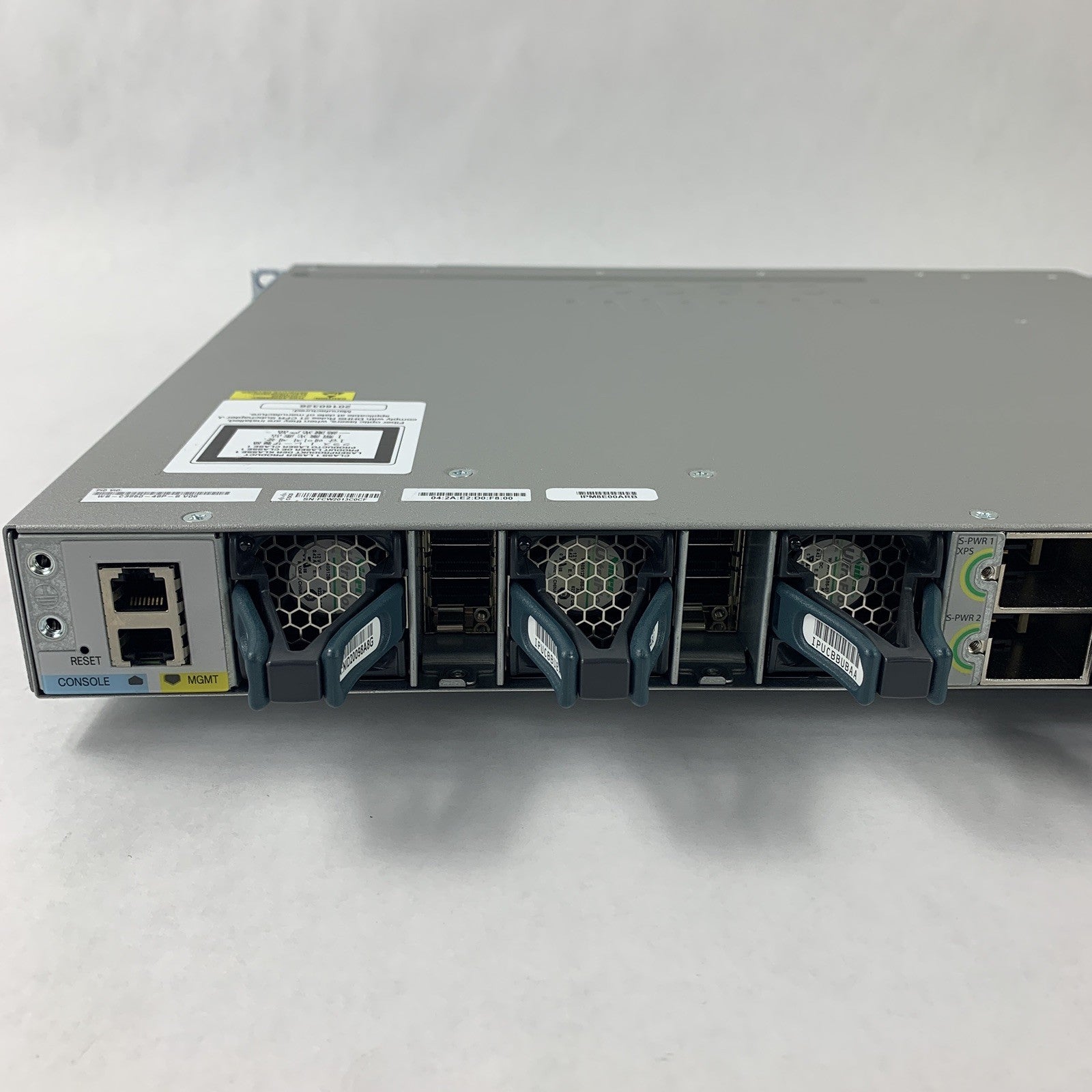 Cisco WS-C3850-48P-S V06 Catalyst 3850 w/ C3850-NM-4-1G Switch Tested Reset