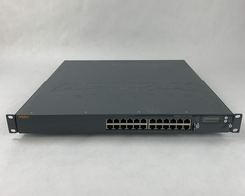 Aruba Networks S3500-24P 24-Port Gigabit PoE Ethernet Tested Reset