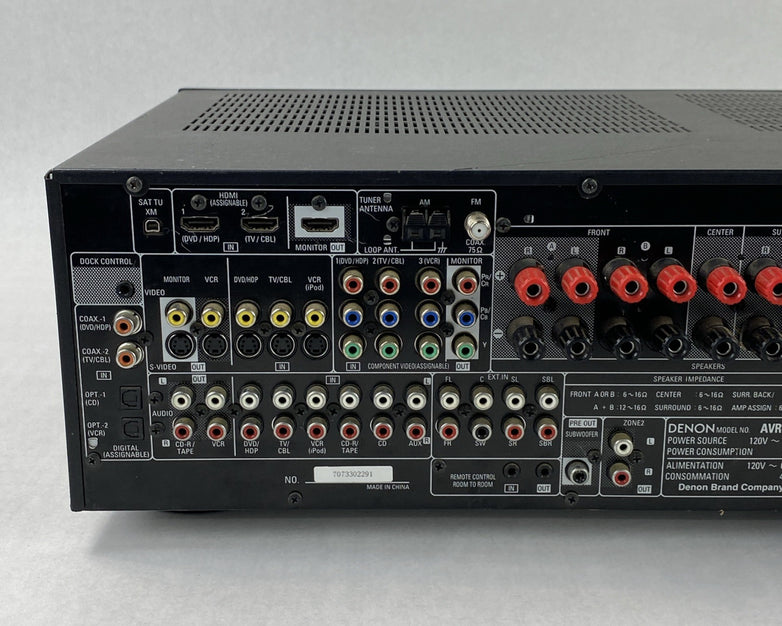 Denon AVR-688 AV Surround Receiver Tested - No Remote