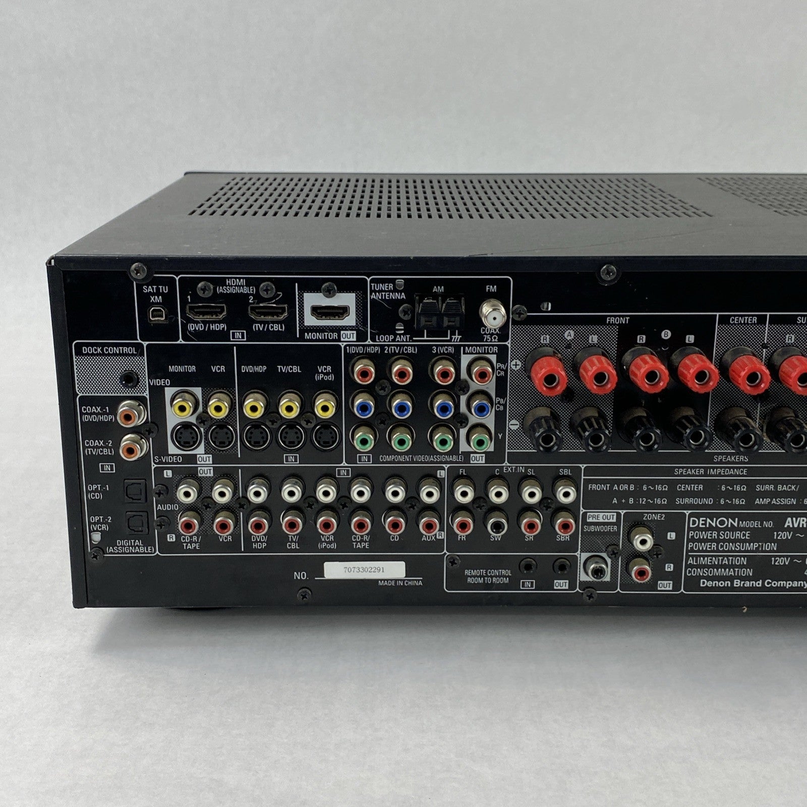 Denon AVR-688 AV Surround Receiver Tested - No Remote