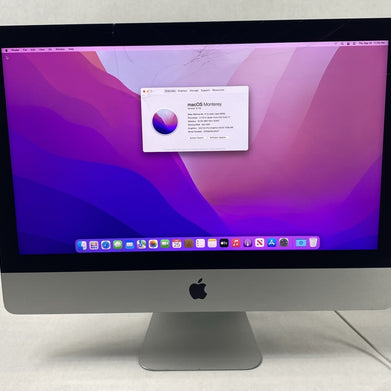 Apple A1418 iMac Retina 4k 21.5" 2015 3.1GHz i5 16GB RAM 1TB HDD Fusion -Cracked
