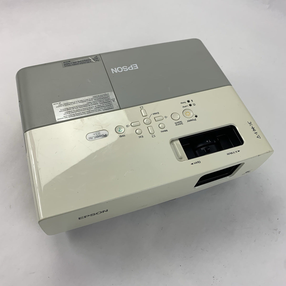 Epson PowerLite 83+ EMP-83H LCD Projector - No Remote - 642 Lamp Hours0