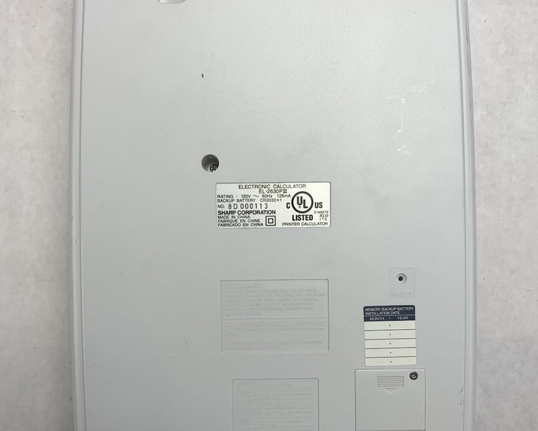 Sharp EL-2630PIII Desktop Printing Calculator