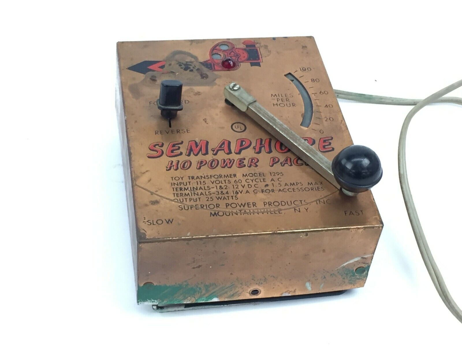 Superior Power 1295 Semaphore HO Power Pack - Parts or Repair