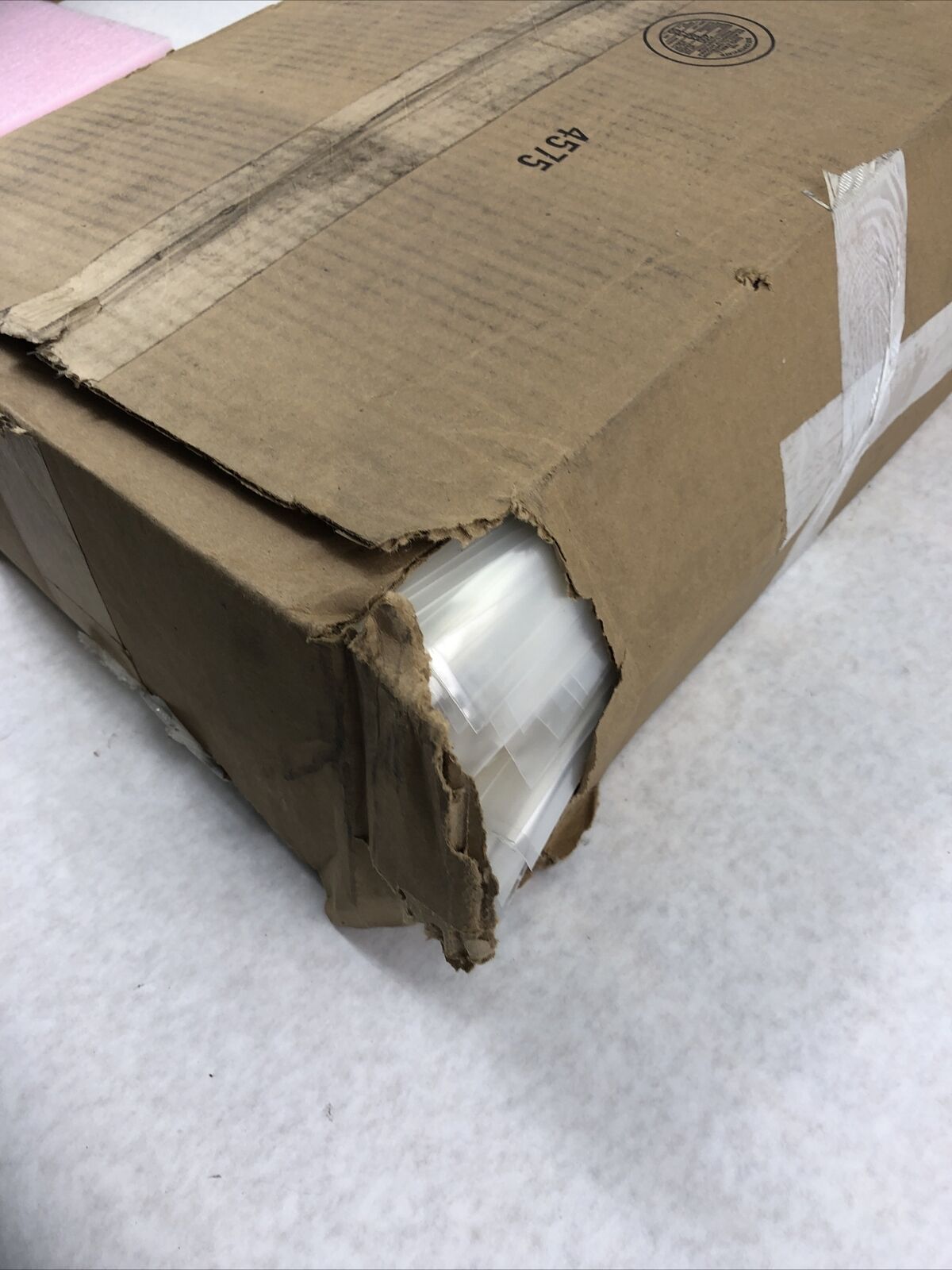 Open Box - 12x12 Inch, Clear Layflat Poly Bags 4 Mil - 1000