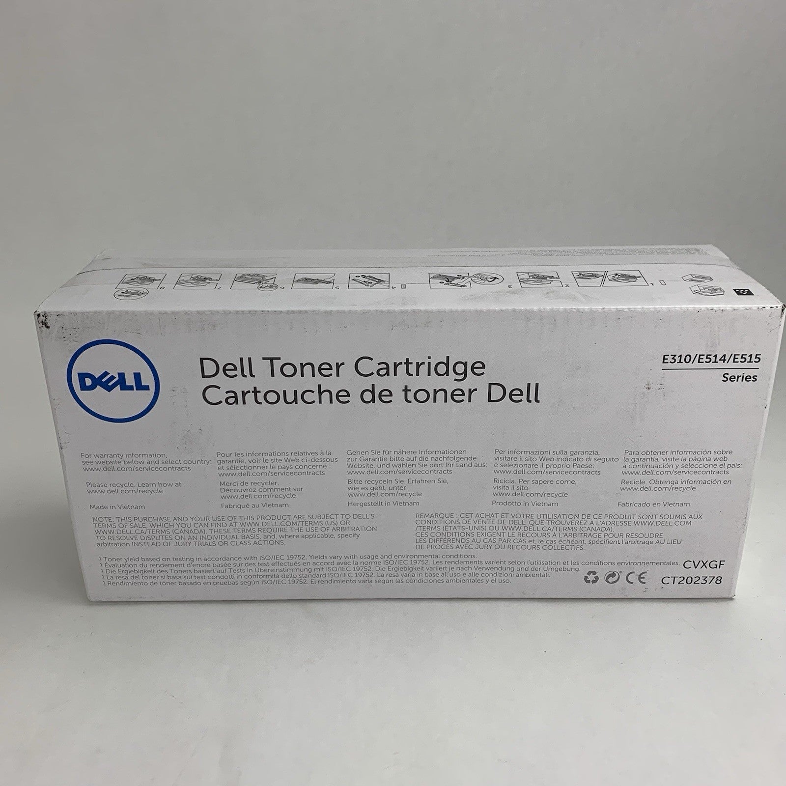 Dell CVXGF Black Toner E310 E514 E515 Printer 2RMPM Genuine OEM New Box Sealed4