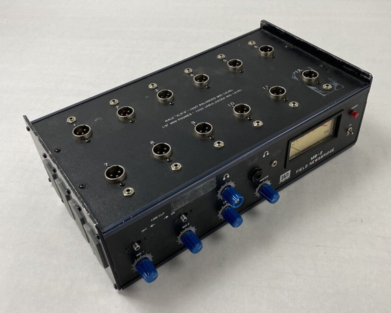For Parts or Repair Sescom MB-2 Field Newsbridge Microphone Level Balancer