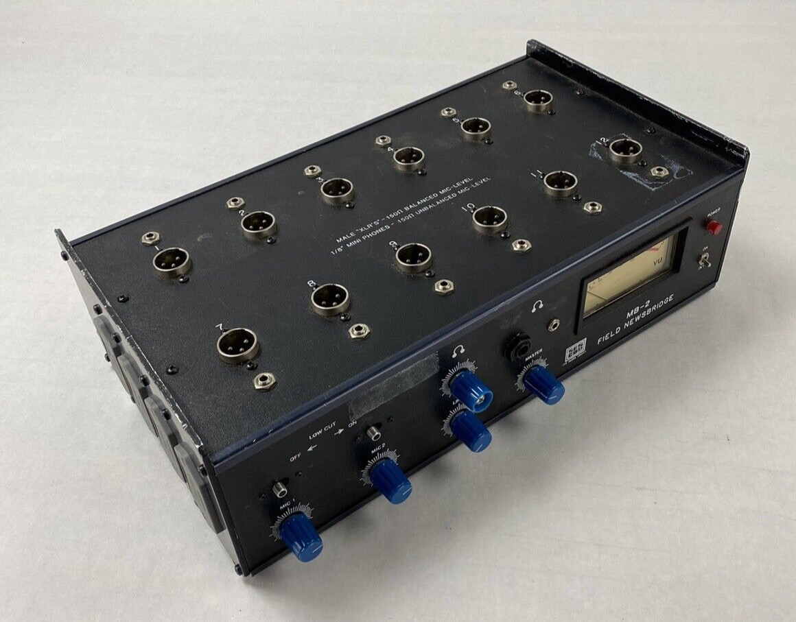 For Parts or Repair Sescom MB-2 Field Newsbridge Microphone Level Balancer