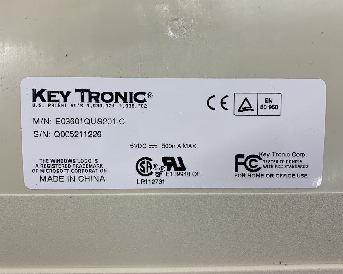 Key Tronic E03601QUS201-C PS/2 Wired Mechanical Keyboard7