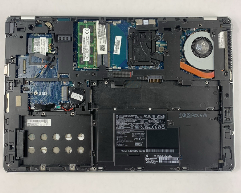 HP EliteBook Folio 9480m i7-4600U 2.1 GHz 8 GB RAM No SSD/OS/AC/Battery