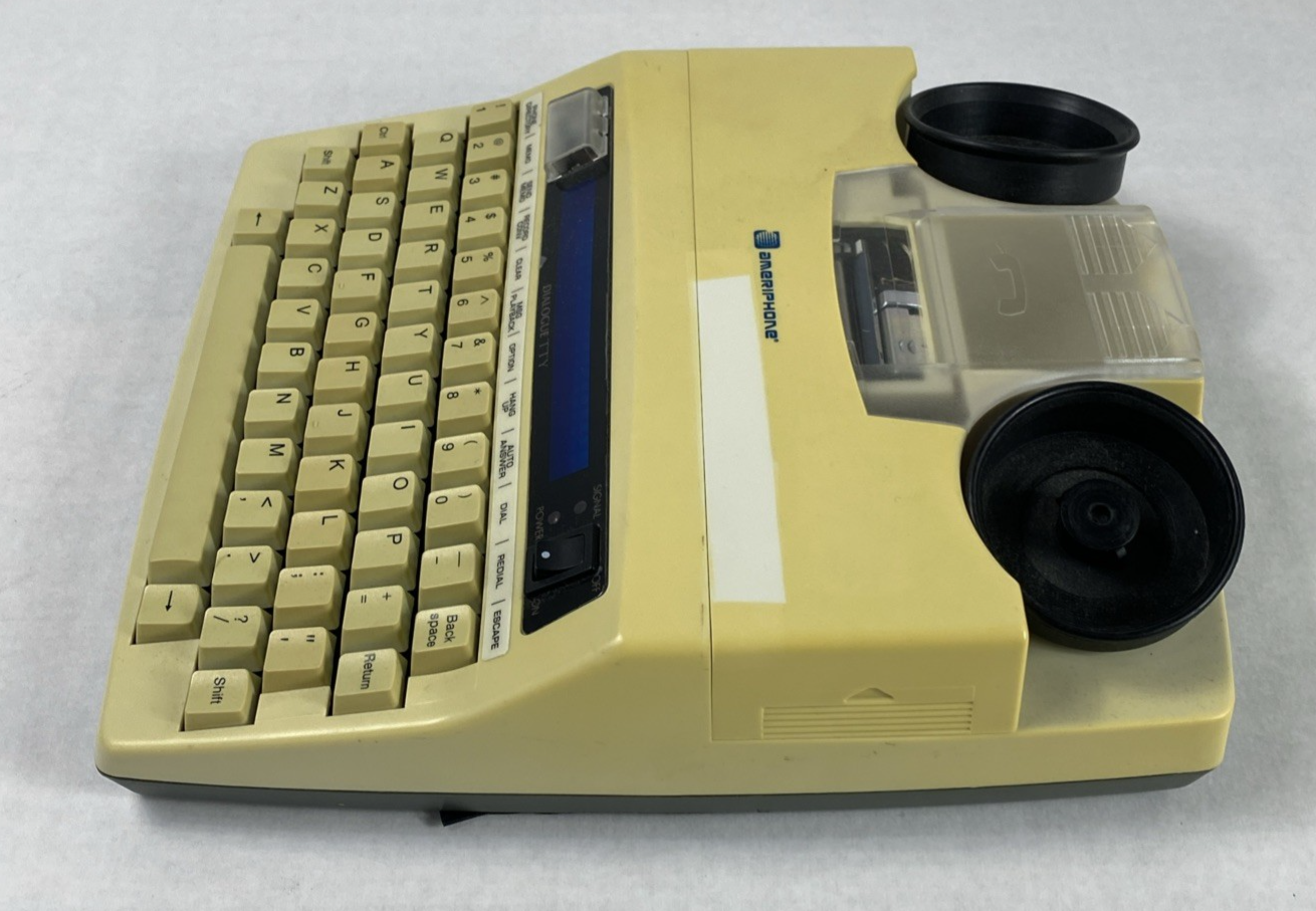 Ameriphone Dialogue TTY III Hearing Impaired Text Printer w/ AC Adapter
