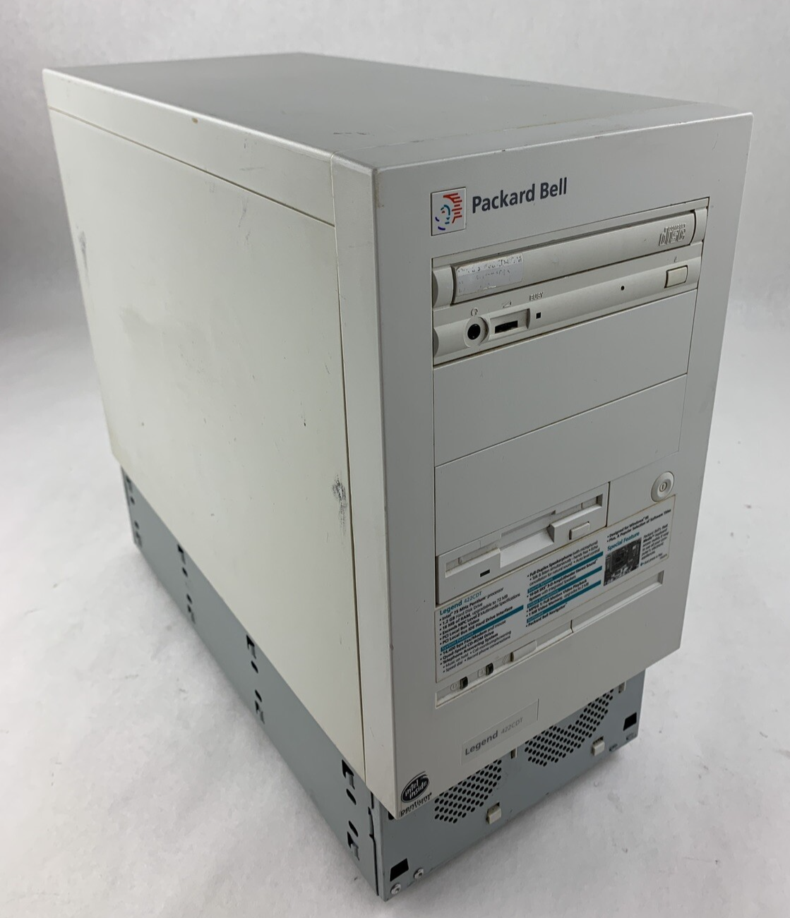 Packard Bell Legend 422CDT Vintage PC Pentium 120 MHz 16 MB Ram No OS No HDD