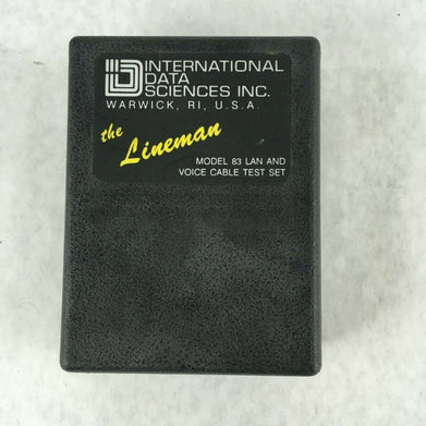 International Data Sciences The Lineman Model 83 Lan Voice Cable Test Set