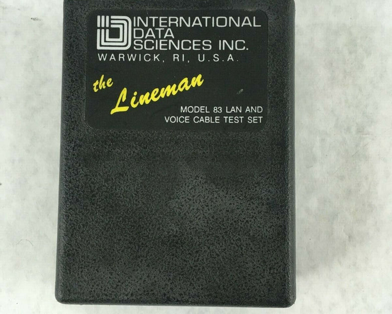 International Data Sciences The Lineman Model 83 Lan Voice Cable Test Set