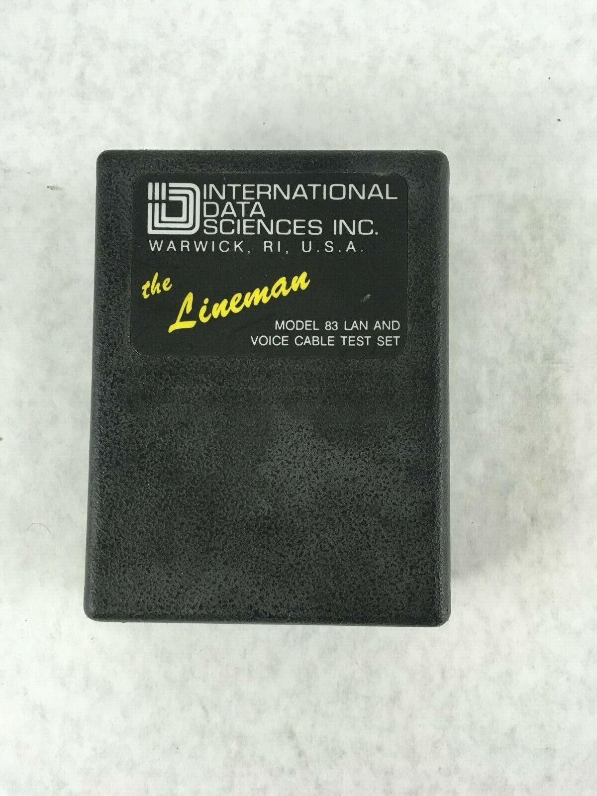 International Data Sciences The Lineman Model 83 Lan Voice Cable Test Set