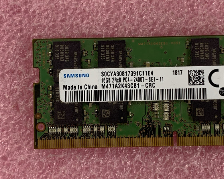 Samsung M471A2K43CB1-CRC 16 GB SO-DIMM 2Rx8 DDR4 PC4-2400T  Laptop Memory Ram