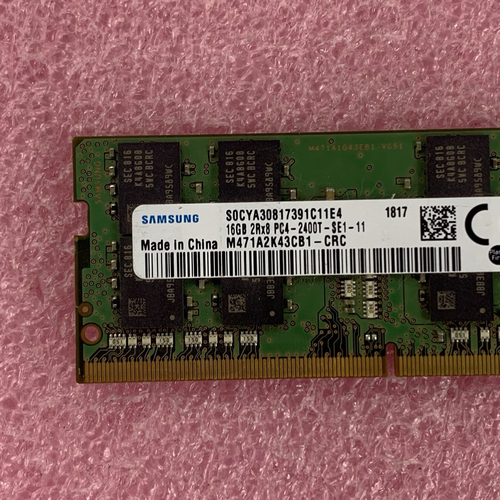 Samsung M471A2K43CB1-CRC 16 GB SO-DIMM 2Rx8 DDR4 PC4-2400T  Laptop Memory Ram2