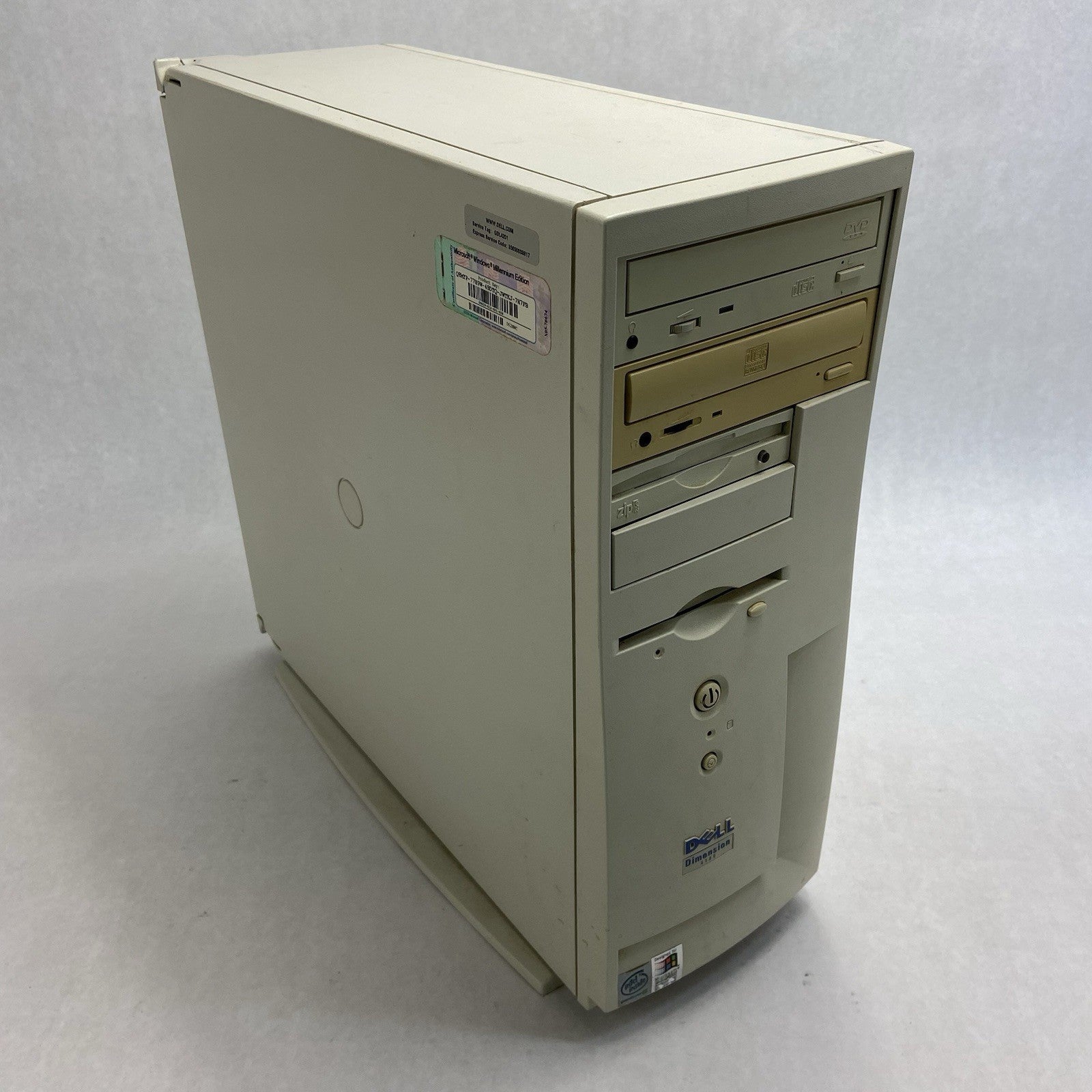 Dell Dimension 4100 MT Intel Celeron 999MHz 512BM RAM No HDD No OS0