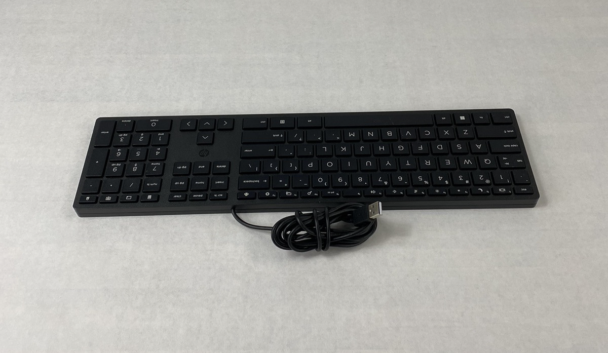 Lot of 2 HP 320K TPA-D002K Wired Desktop USB Keyboard Tested