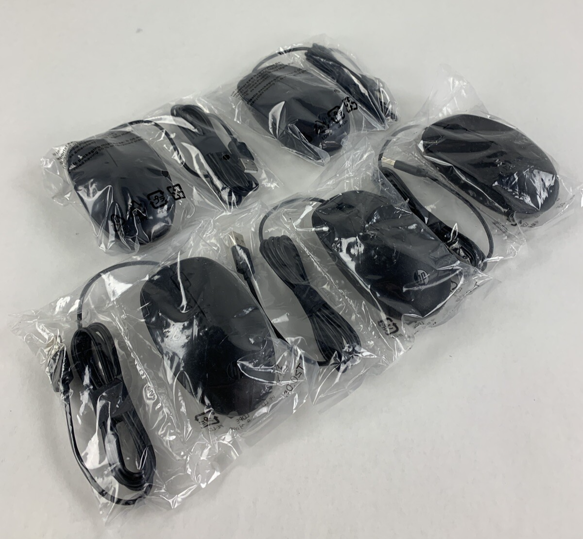 HP M27537-001 125 USB Wired Desktop Mouse New OEM Lot of 5
