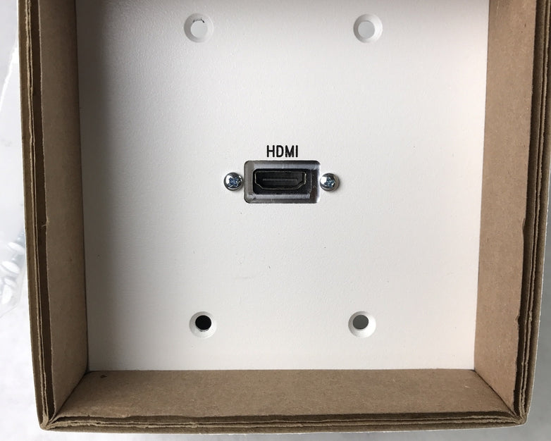 Panel Crafters 1-Gang HDMI Wall Plate S66227-WQ555720 Lot of (2)