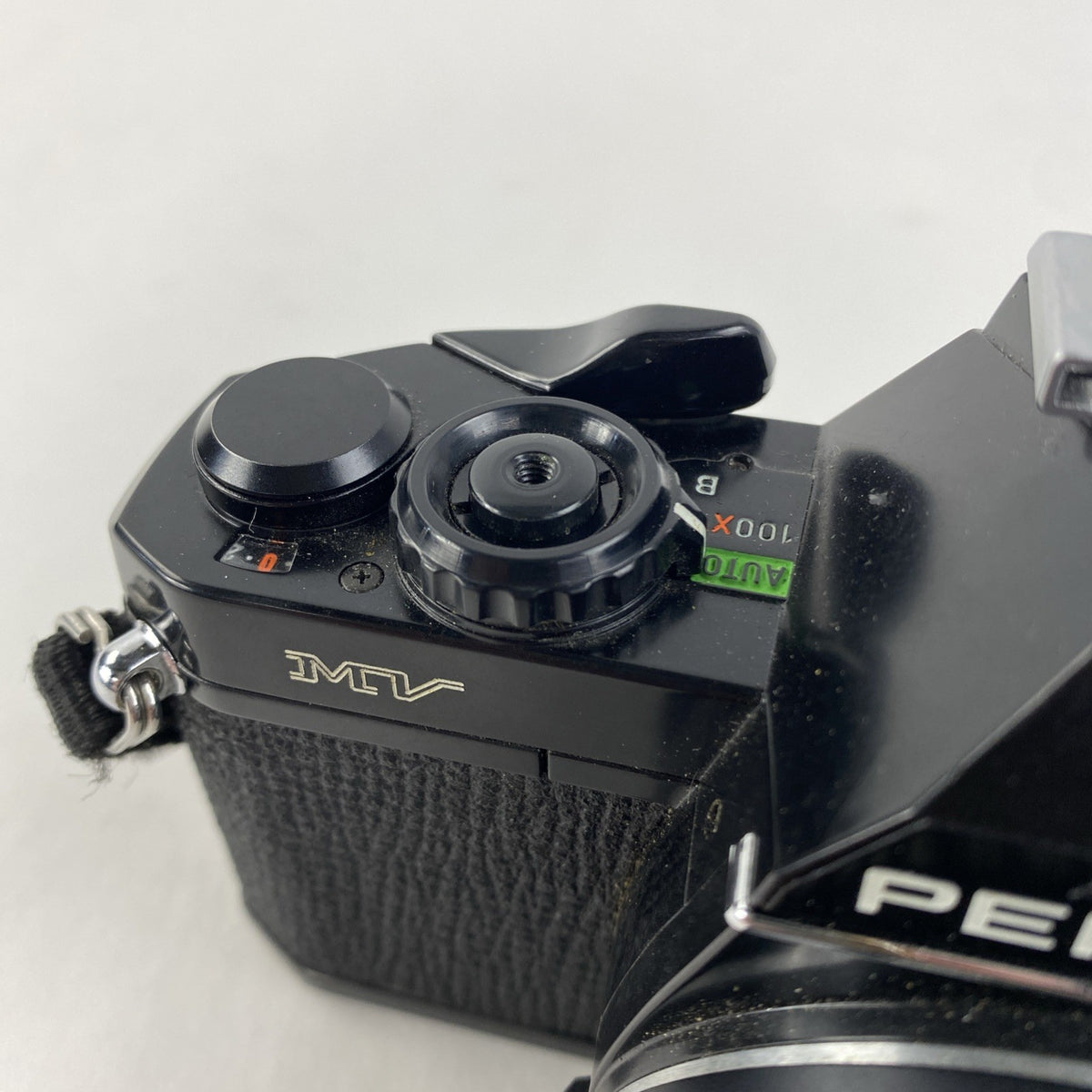 Pentax MV 35MM Film Camera w/ SMC Pentax-M 1:2 50 mm Lens - Untested for Parts6
