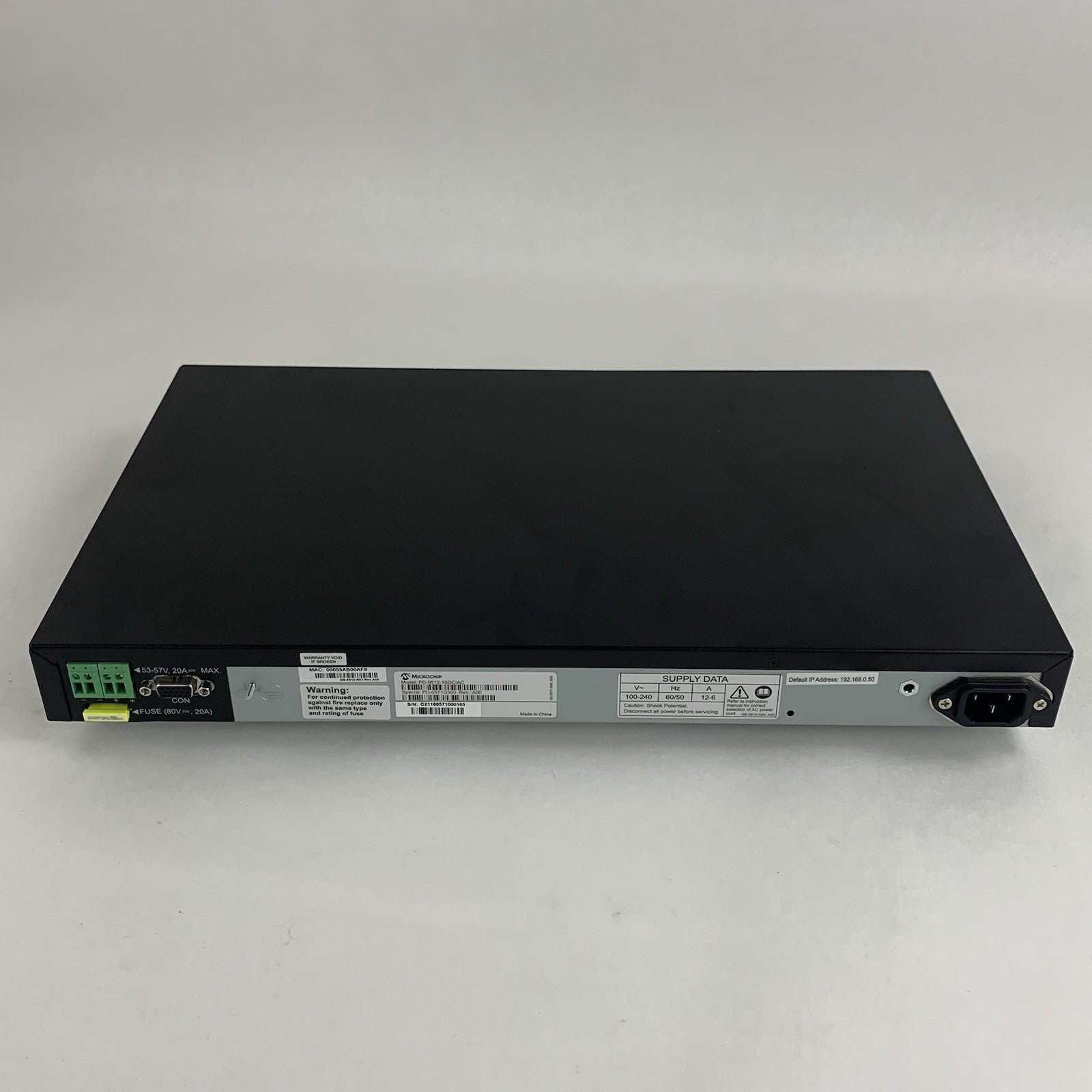 Microchip PD-9512-10GC/AC 12-Port BT 60W Switch Box Opened5