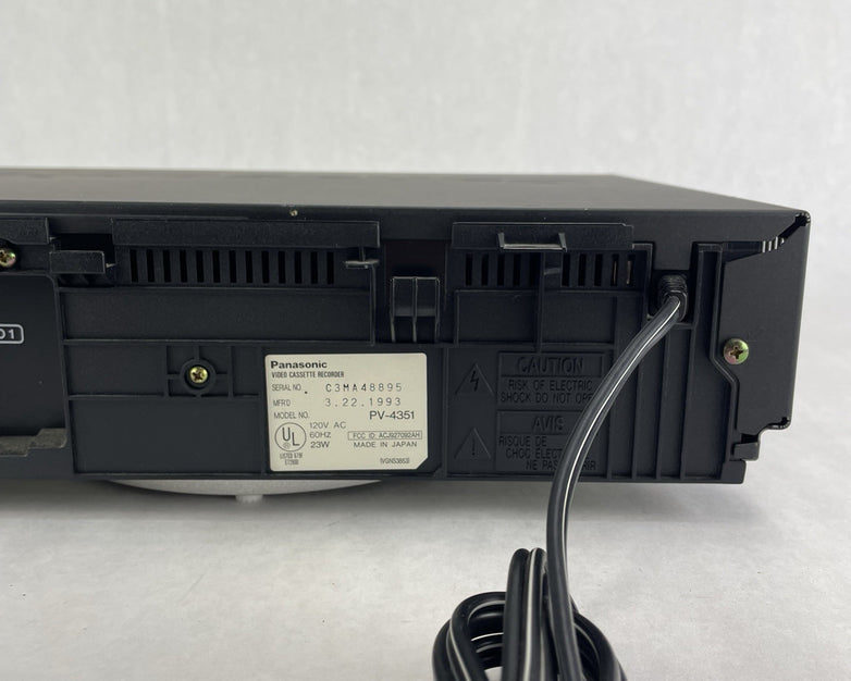 Panasonic PV 4351  VCR For Parts