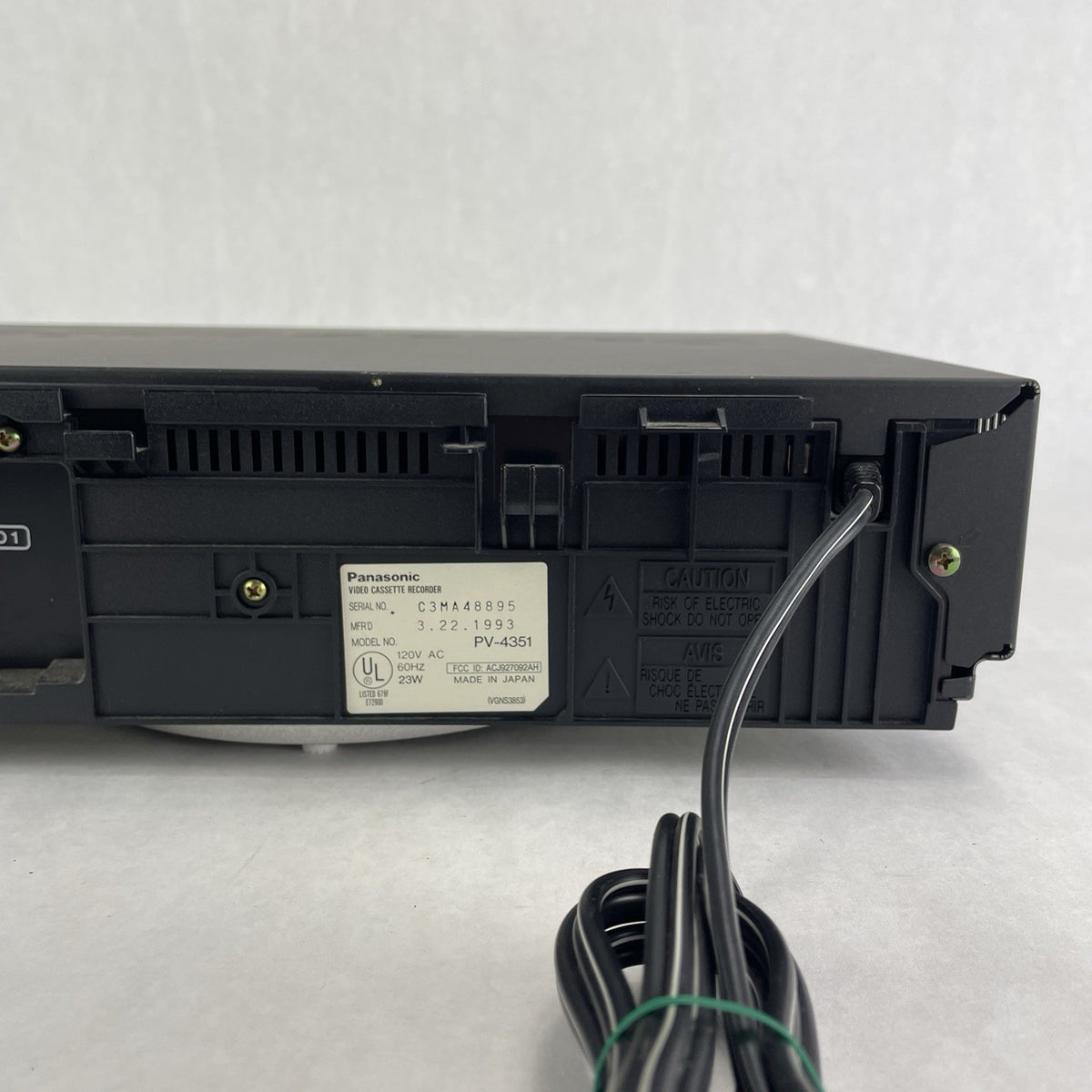 Panasonic PV 4351  VCR For Parts6
