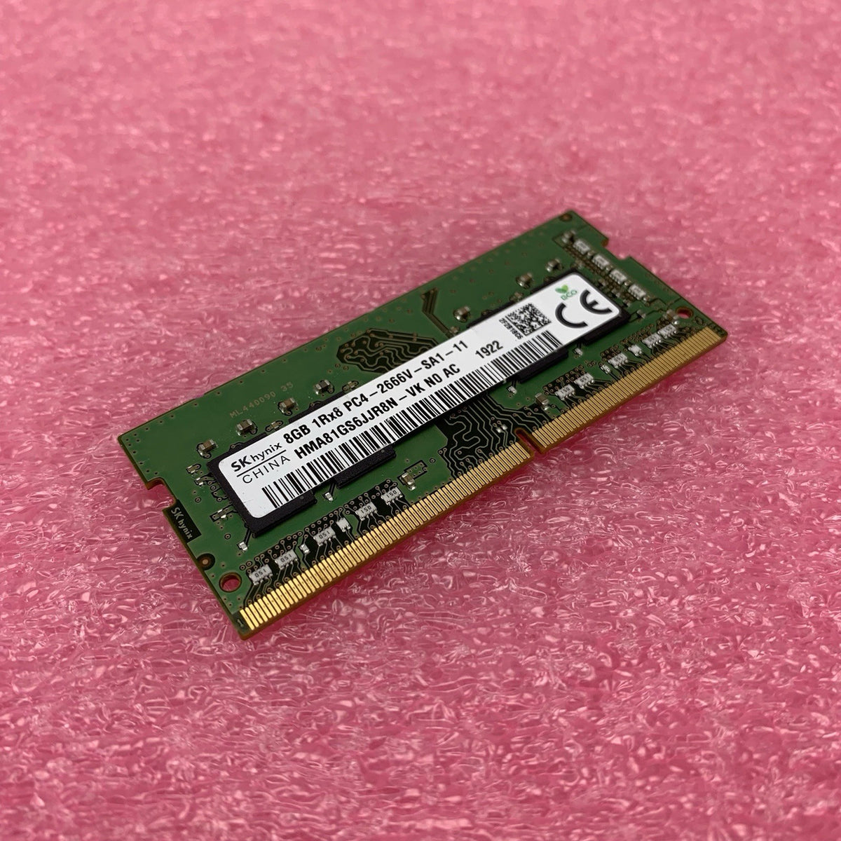 SK Hynix HMA81GS6JJR8N-VK PC4-2666V-SA1-11 8GB 1Rx8 Desktop Memory RAM0
