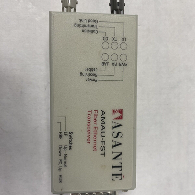 Lot of 5 Asanté AMAU-FST Fiber Ethernet Transceiver Untested