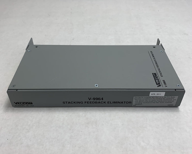 Valcom V-9964 Stacking Feedback Eliminator No Port Cover - Untested