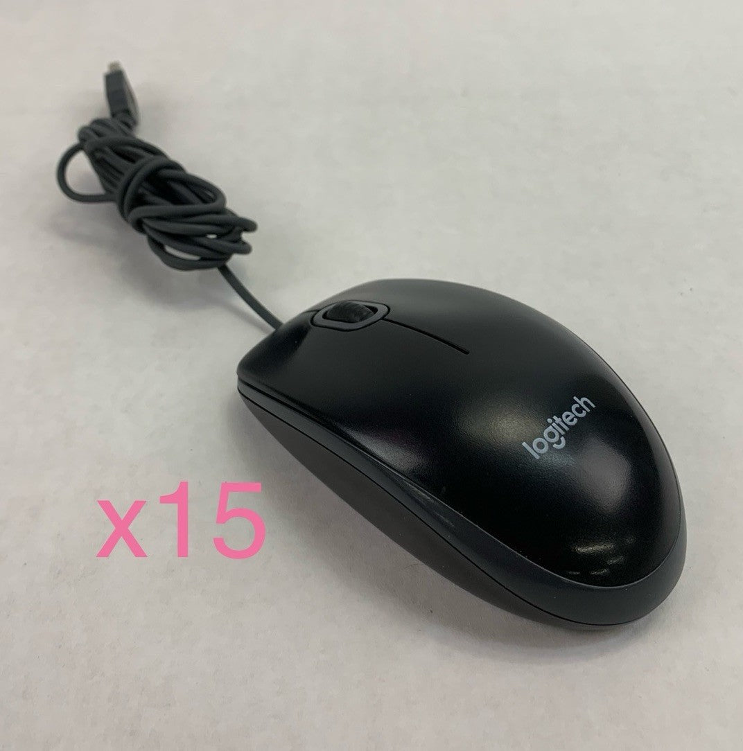 Logitech M-U0026 Wired USB Mouse (Lot of 15)