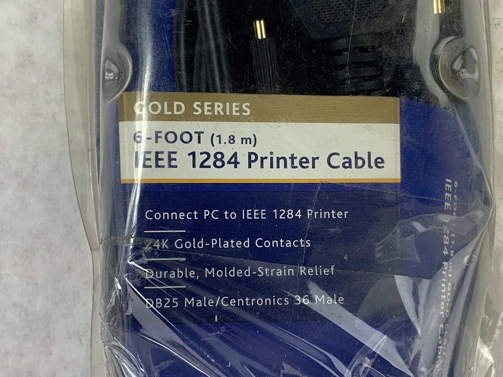 Ativa Gold Series 6 Foot IEEE 1284 Printer Cable 24K Gold-Plated