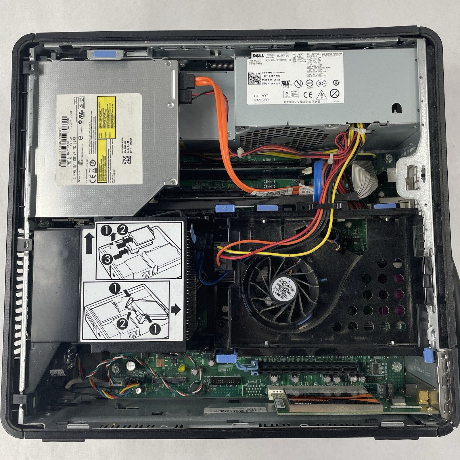 Dell Optiplex 755 SFF Core 2 Duo E6550 2.33 GHz 2 GB RAM No HDD/OS10