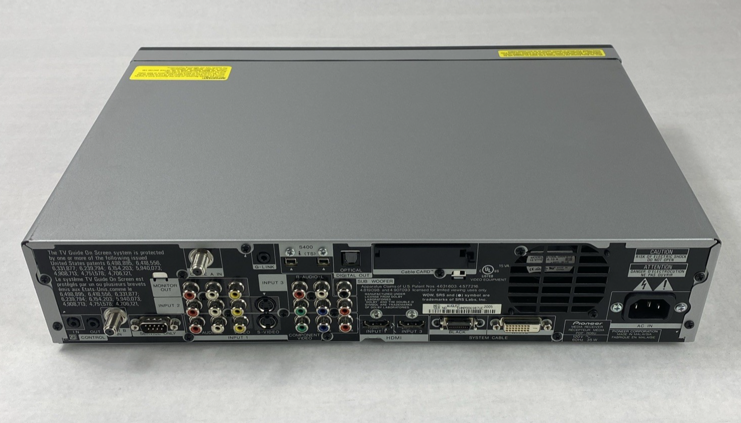 Pioneer PDP-R06U Pure Vision Plasma Display System No AC Adapter Untested