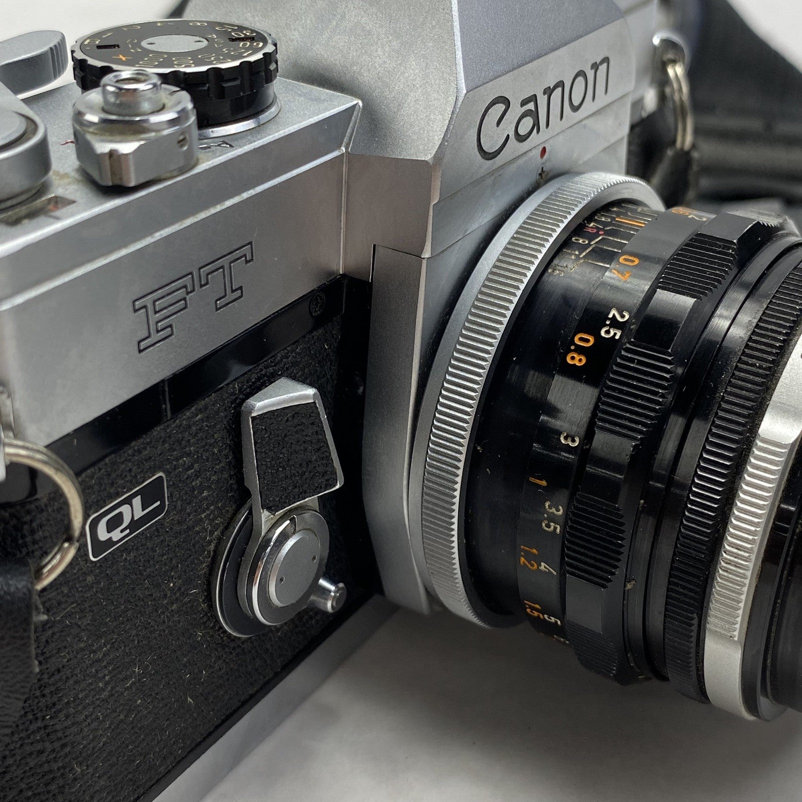Canon FT QL 35mm Film Camera With FL 50mm 1:1.8 Lens - For Parts or Repair4