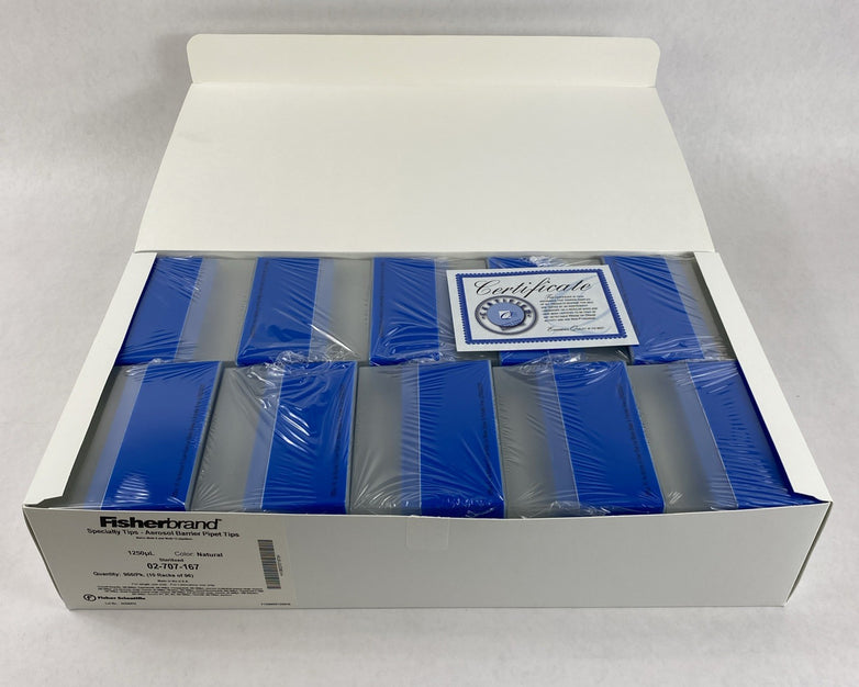 Fisherbrand 02-707-167 Aerosol Barrier Pipet Tips 1250µl Natural - 4800 Tips